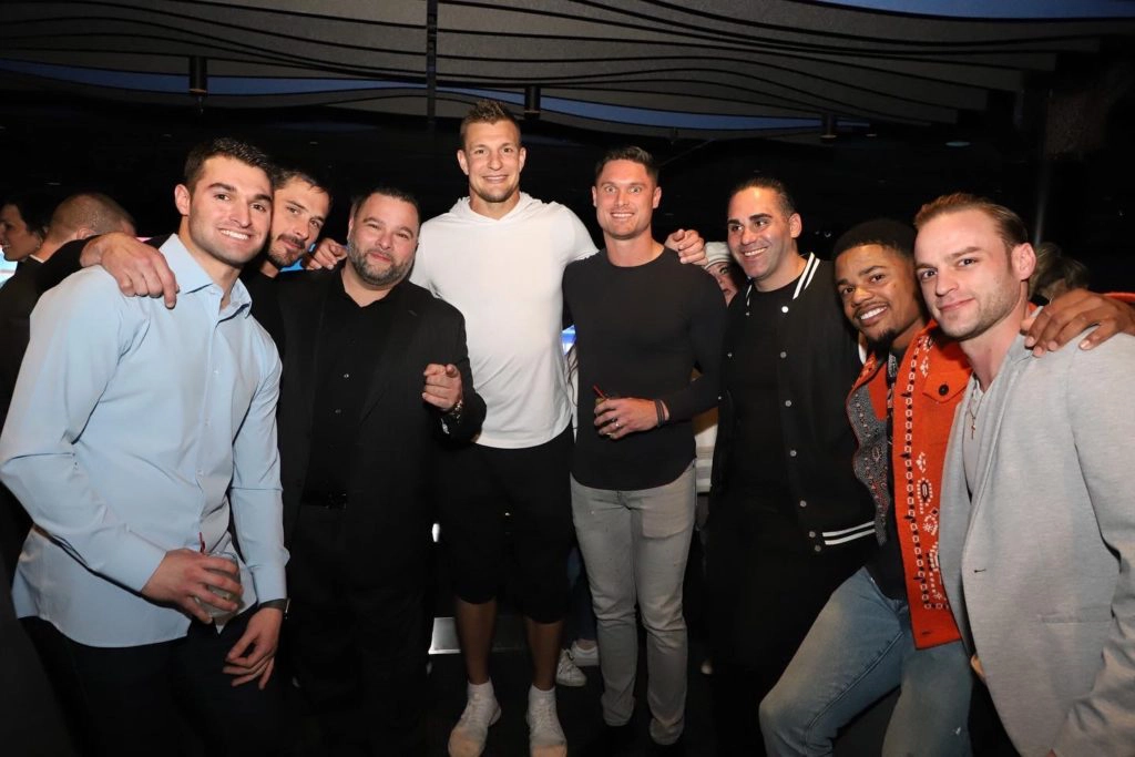 Athlete Marketing Expert Joe Sanfilippo with clients Chris Hogan, Danny Amendola, Rob Gronkowski, & Sterling Shepard. Alongside business partners Tom Ottaiano & Billy Ash