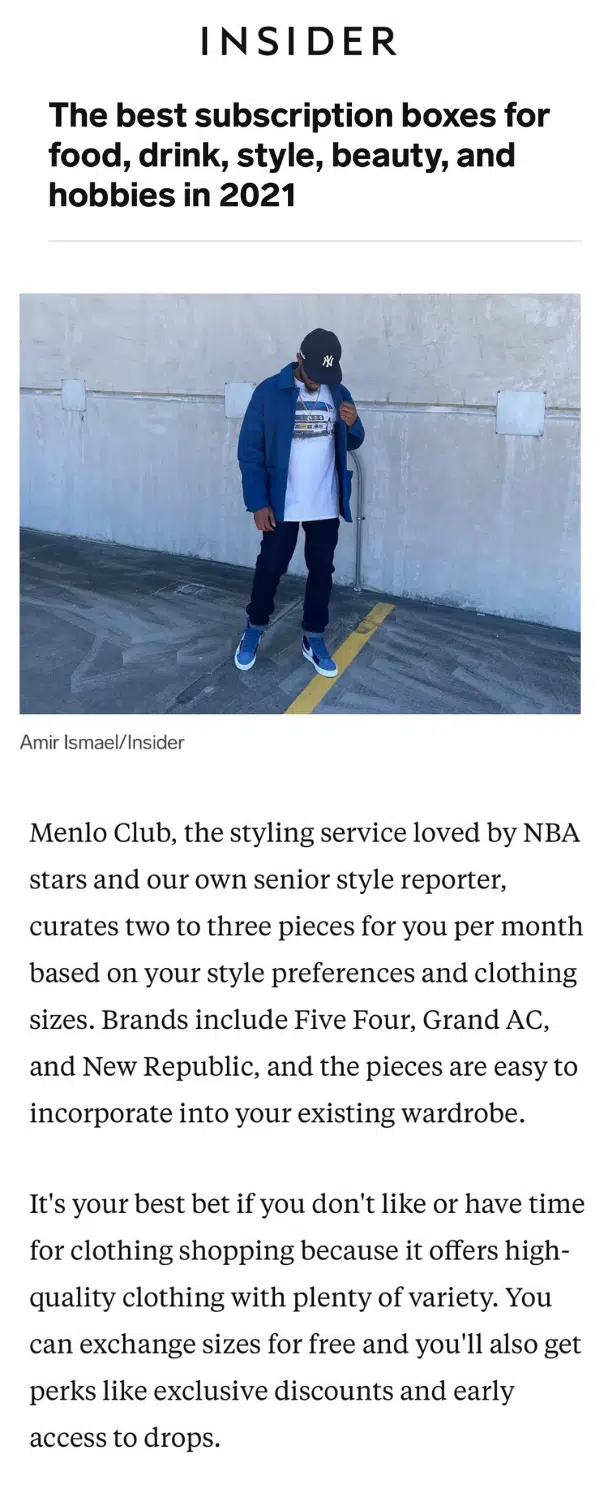 Insider X Menlo Club