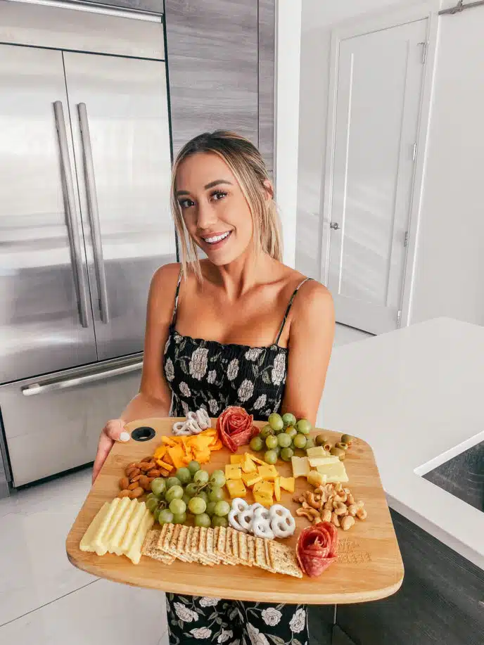 Woman with Snacks